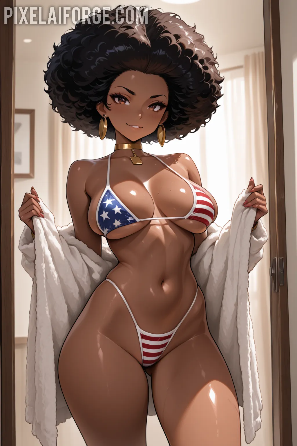 Arte hentai ilustración increíble de Mama Noel Desnudas Lo Mejor De La Navidad Doce generado por IA