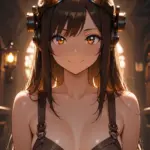 Arte hentai ilustración increíble de Manga Shojo Steins Gate Oppai Eroge generado por IA