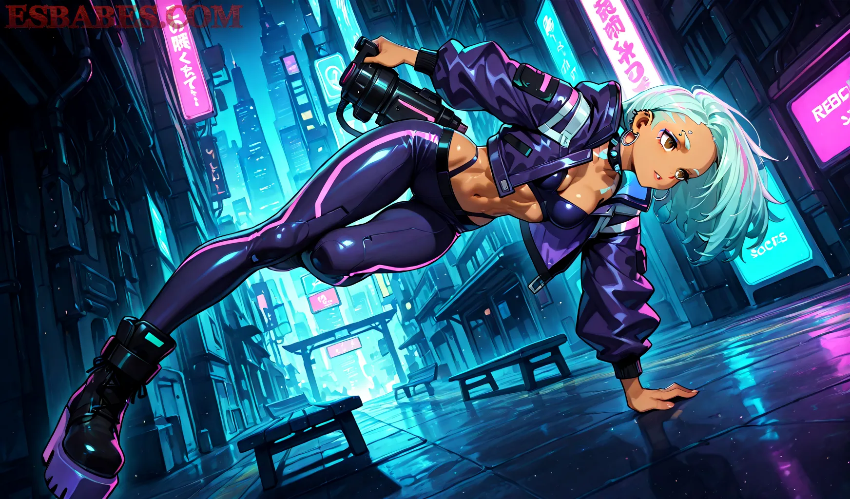 Arte hentai ilustración increíble de Mano Entre Tetas generado por IA