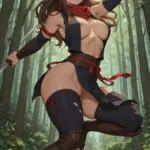 Arte hentai ilustración increíble de Mariah Naked Body generado por IA