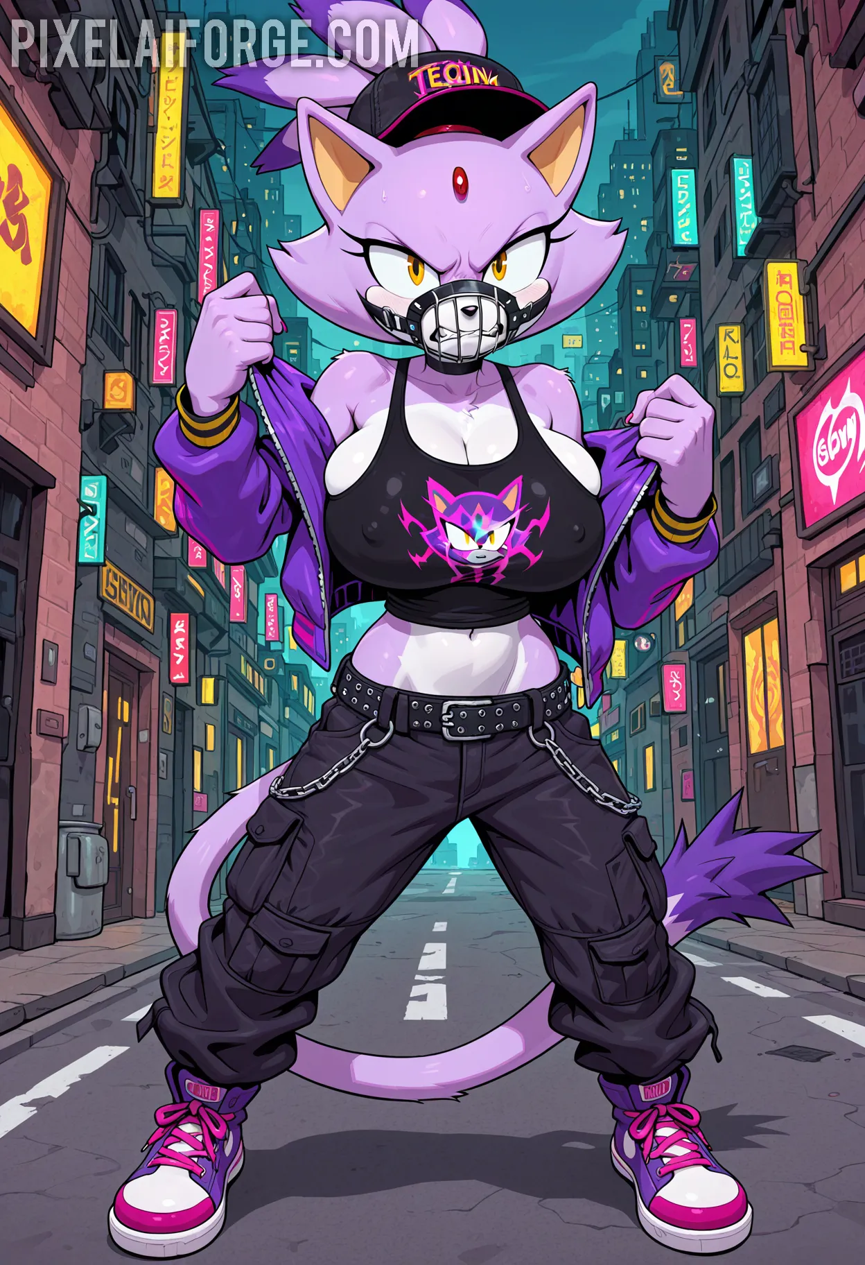 Arte hentai ilustración increíble de Mashle Anime Characters Anime Opening Funimation Oppai generado por IA