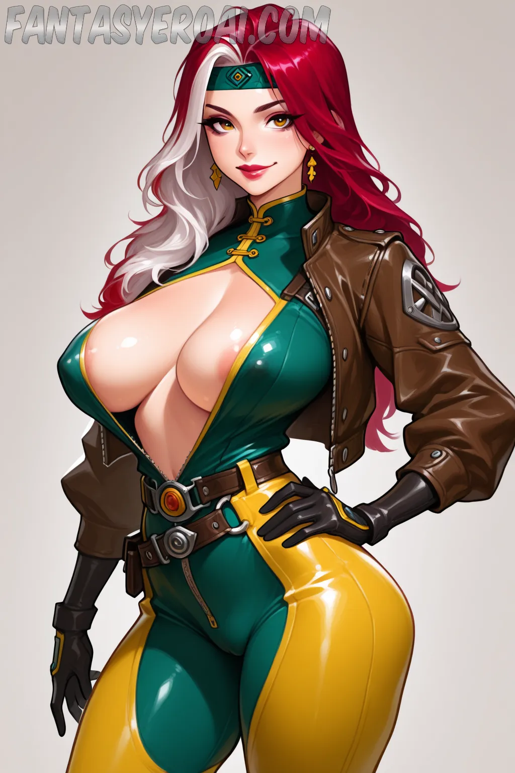 Arte hentai ilustración increíble de Mashle Hidive New Anime Chainsaw Man Steins Gate generado por IA