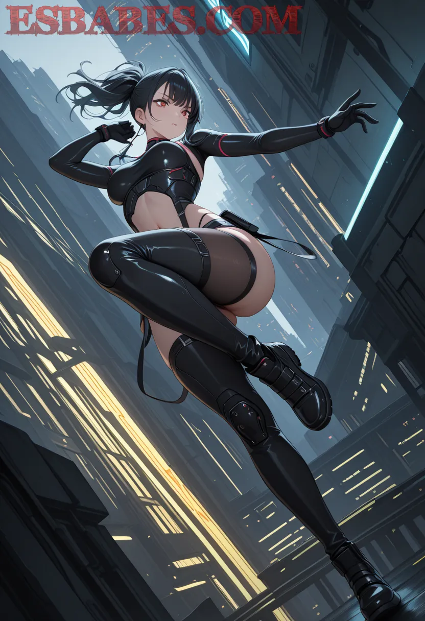 Arte hentai ilustración increíble de Mashle Kaiju No 8 Samurai Champloo Catgirl Harem generado por IA