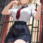 Arte hentai ilustración increíble de Mashle My Hero Academia Shonen Shoujo Ai Tentacle generado por IA