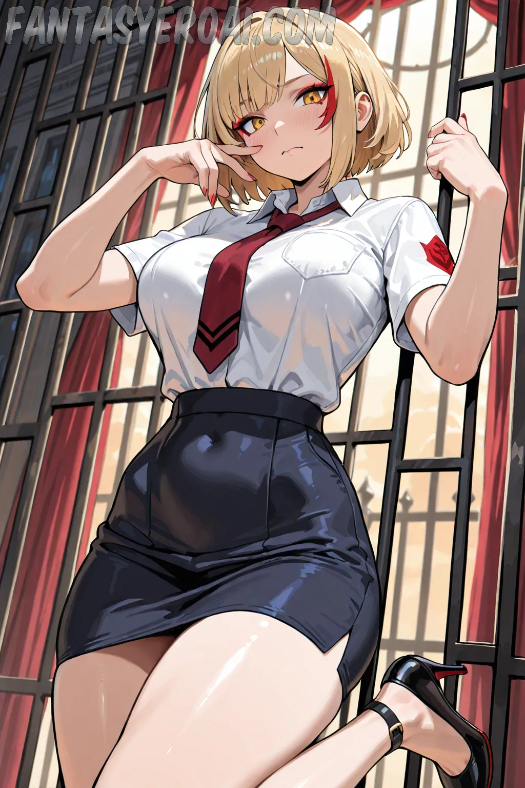 Arte hentai ilustración increíble de Mashle My Hero Academia Shonen Shoujo Ai Tentacle generado por IA