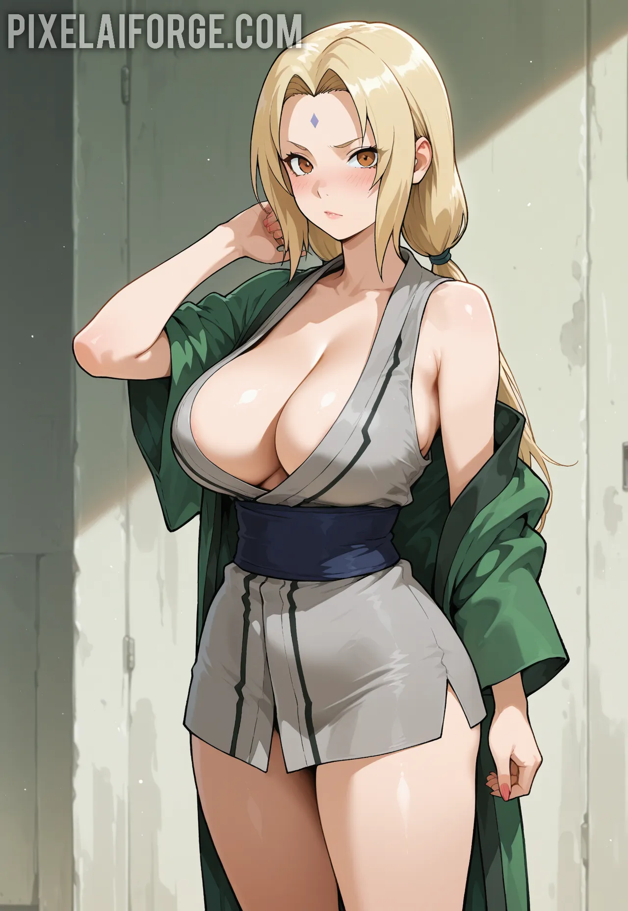 Arte hentai ilustración increíble de Me1adinha Y Su Escote Sexy generado por IA