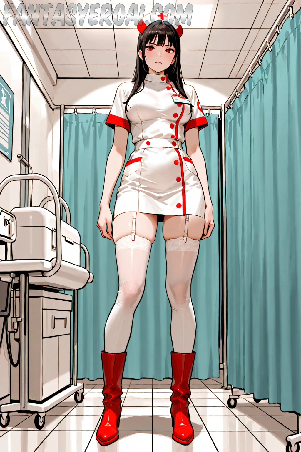 Arte hentai ilustración increíble de Merry Naked Pussy Christmas generado por IA