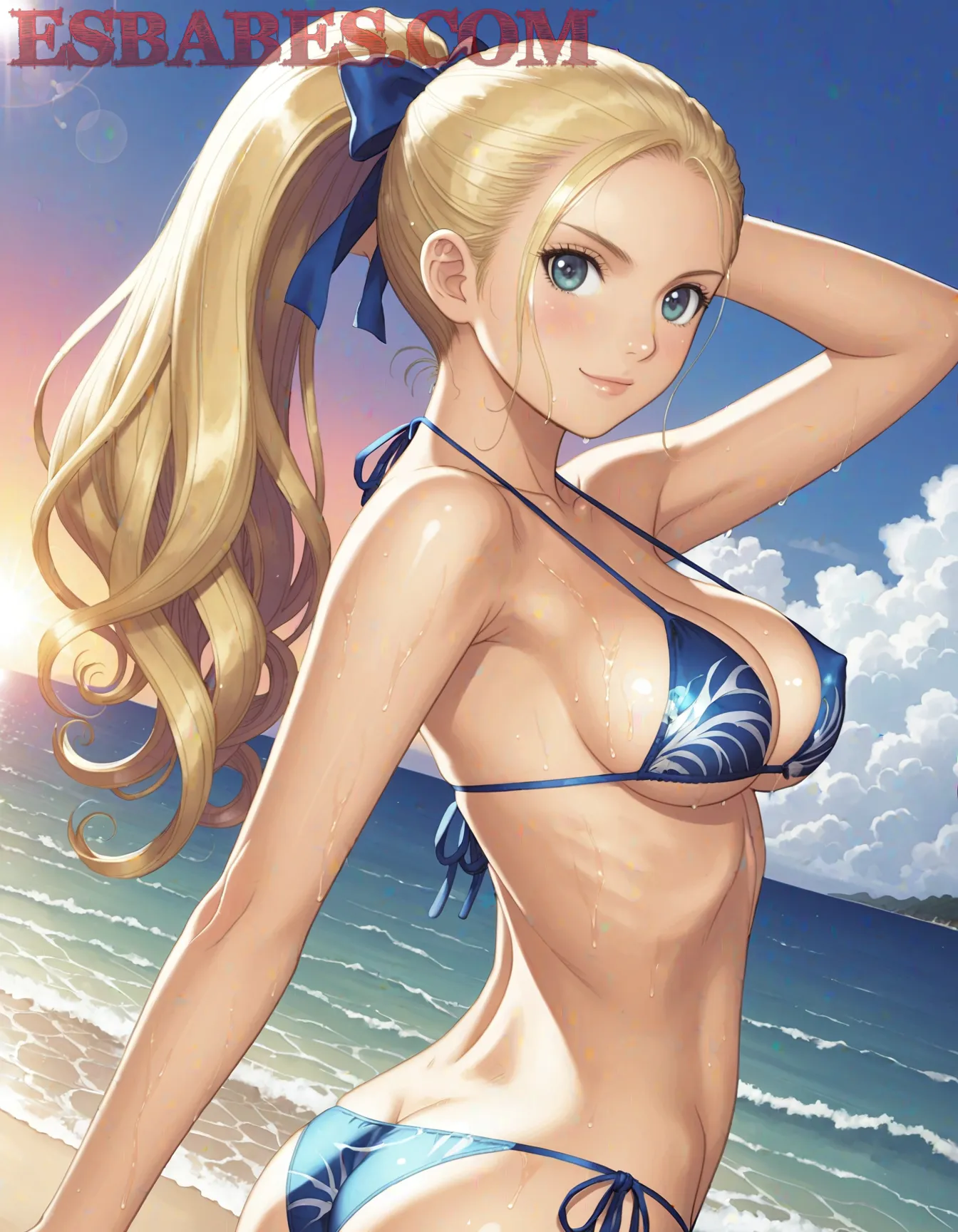 Arte hentai ilustración increíble de Minifalda Negra generado por IA