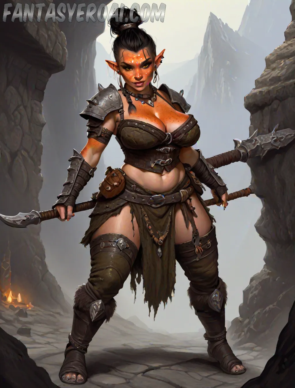 Arte hentai ilustración increíble de Mirrors Hot Selfies generado por IA