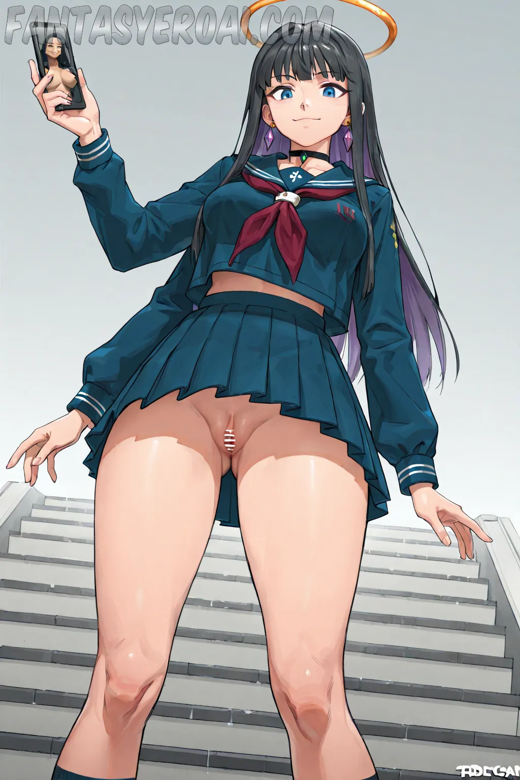 Arte hentai ilustración increíble de Mix De Atrevidas Chicas Desnudas Del Sabado generado por IA