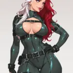 Arte hentai ilustración increíble de Modelos Desnudas Coleccion Siete generado por IA