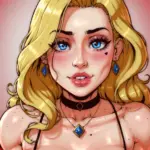 Arte hentai ilustración increíble de Modelos Famosas Ishihara Satomi generado por IA