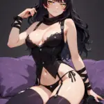 Arte hentai ilustración increíble de Modelos Famosas Miley Cyrus generado por IA