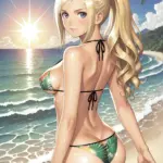 Arte hentai ilustración increíble de Moka Mora Desnuda generado por IA