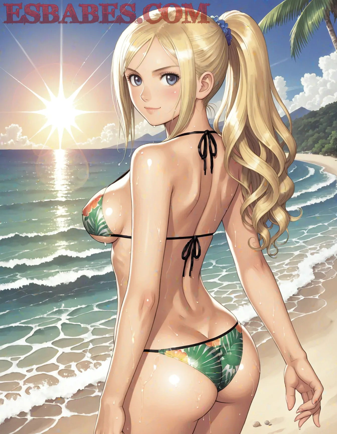 Arte hentai ilustración increíble de Moka Mora Desnuda generado por IA