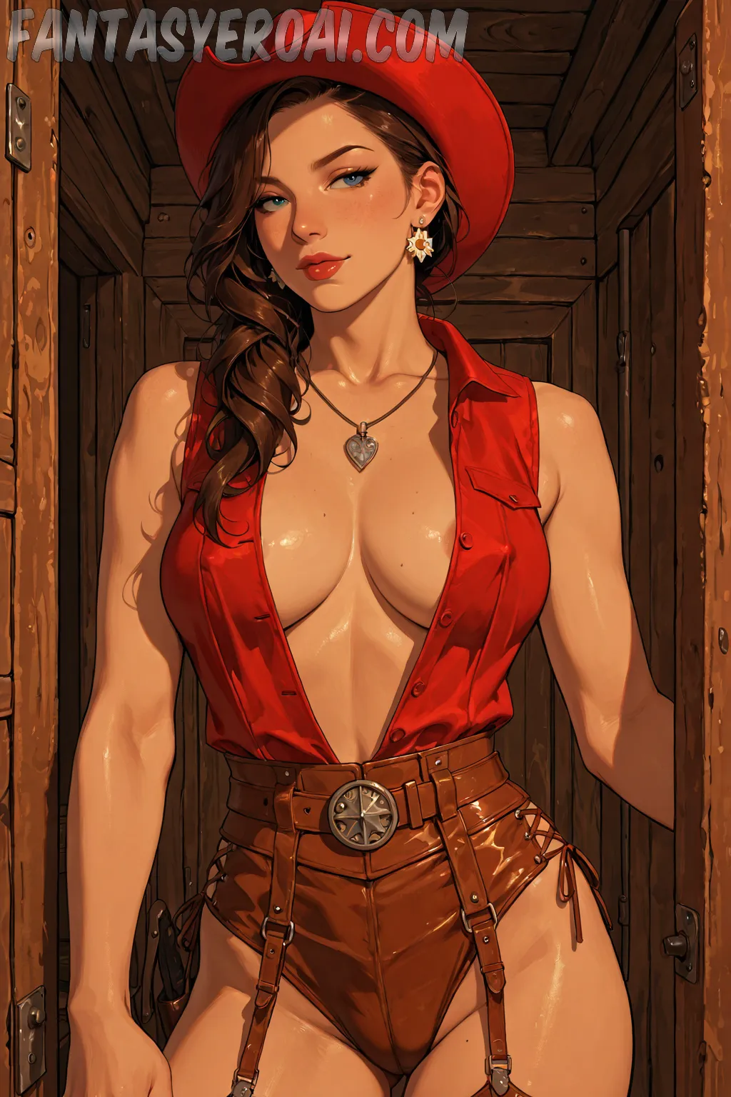 Arte hentai ilustración increíble de Molly Cavalli Dulce Y Sexy Trasero generado por IA