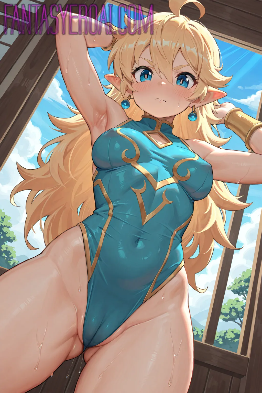 Arte hentai ilustración increíble de Mom Gets Double Penetrated With Strap Ons generado por IA