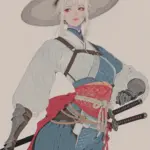 Arte hentai ilustración increíble de Monica Santhiago Is Fucked By Two Men generado por IA