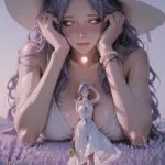 Arte hentai ilustración increíble de Mostrando Las Tetas En Busqueda De Novio generado por IA