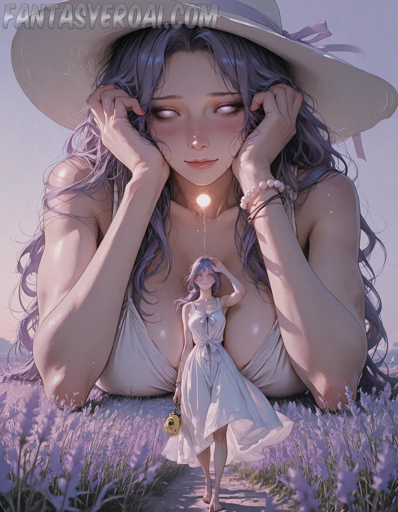 Arte hentai ilustración increíble de Mostrando Las Tetas En Busqueda De Novio generado por IA