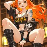 Arte hentai ilustración increíble de Mostrar Tetas Guapas generado por IA