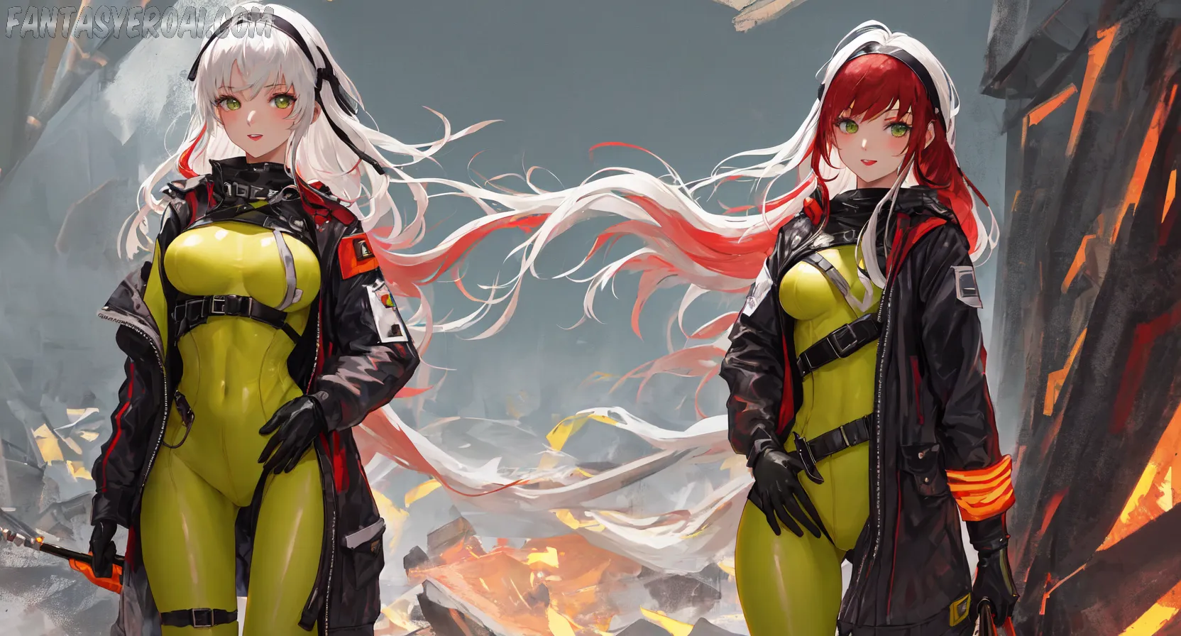 Arte hentai ilustración increíble de Mujeres Deslubrantes Desnudas Coleccion generado por IA