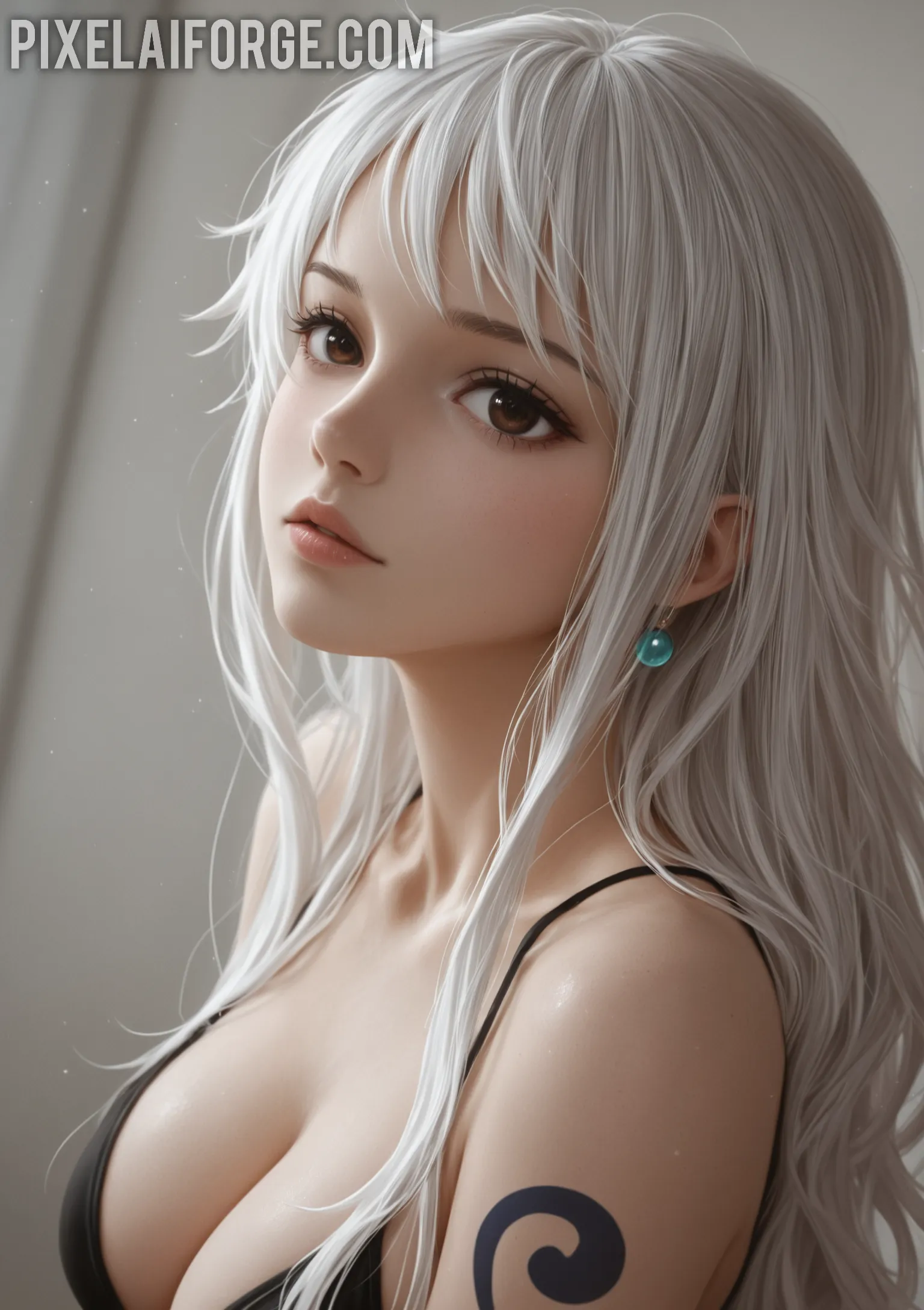 Arte hentai ilustración increíble de Mujeres Desnudas Ariel Y Su Vulva Rosa generado por IA