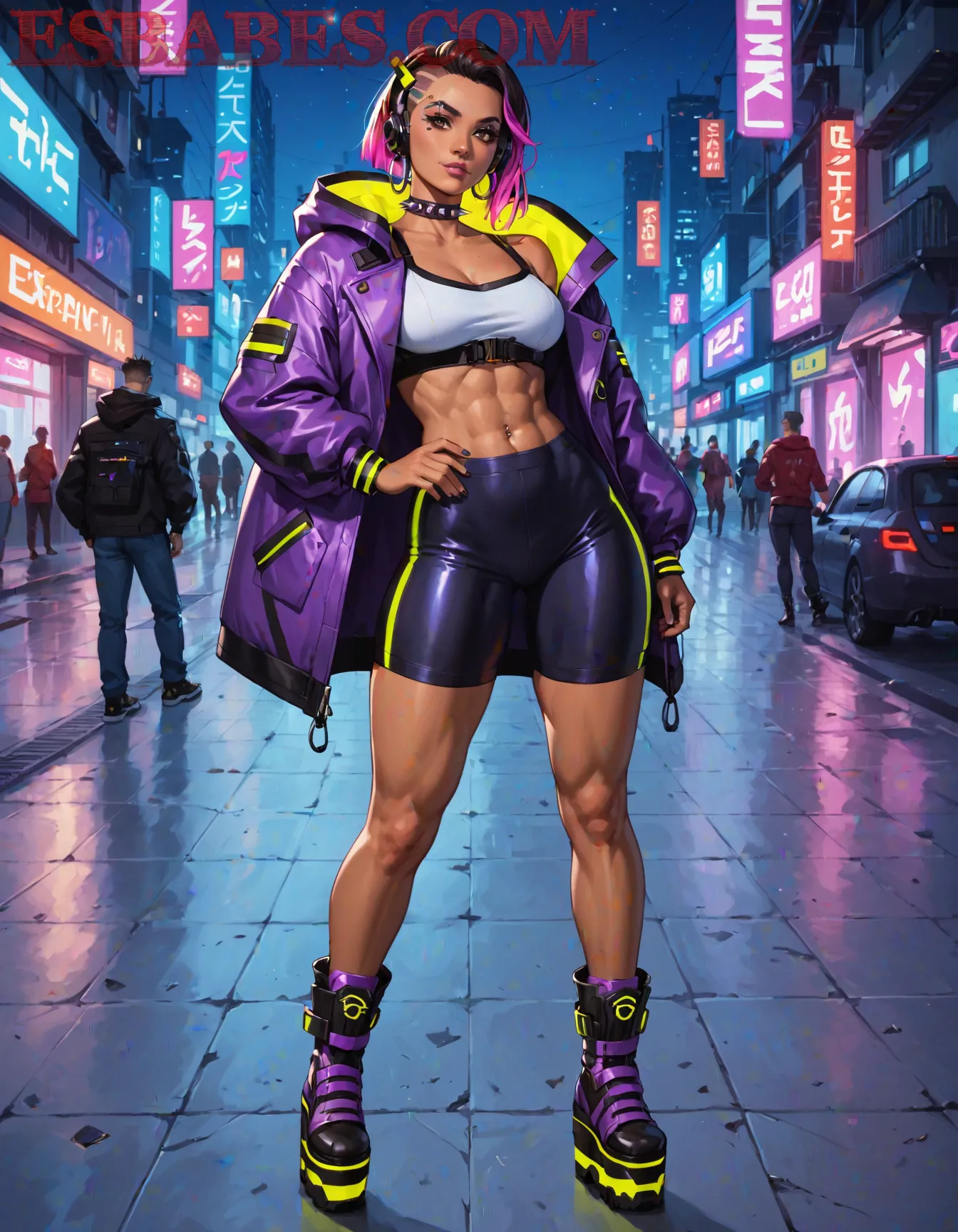 Arte hentai ilustración increíble de Mujeres Extravagantes generado por IA