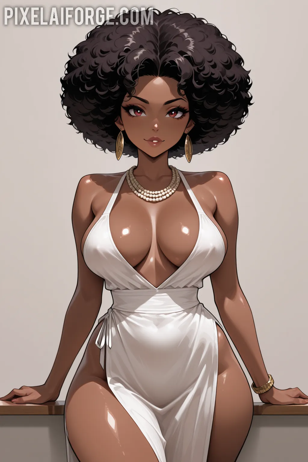 Arte hentai ilustración increíble de Mujeres Suculentas generado por IA