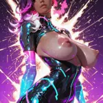 Arte hentai ilustración increíble de Mundo Anime Cada Vez Mas Atrevido Nueve generado por IA