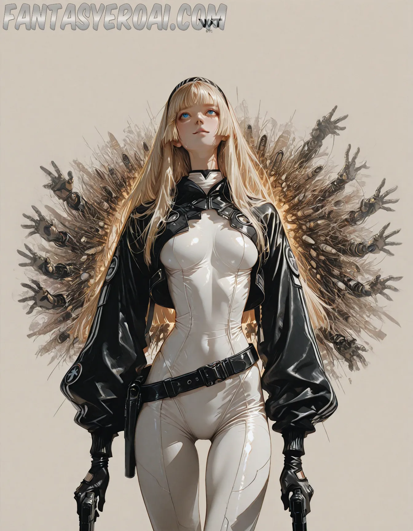 Arte hentai ilustración increíble de Musculosa Y Hermosa Anime generado por IA