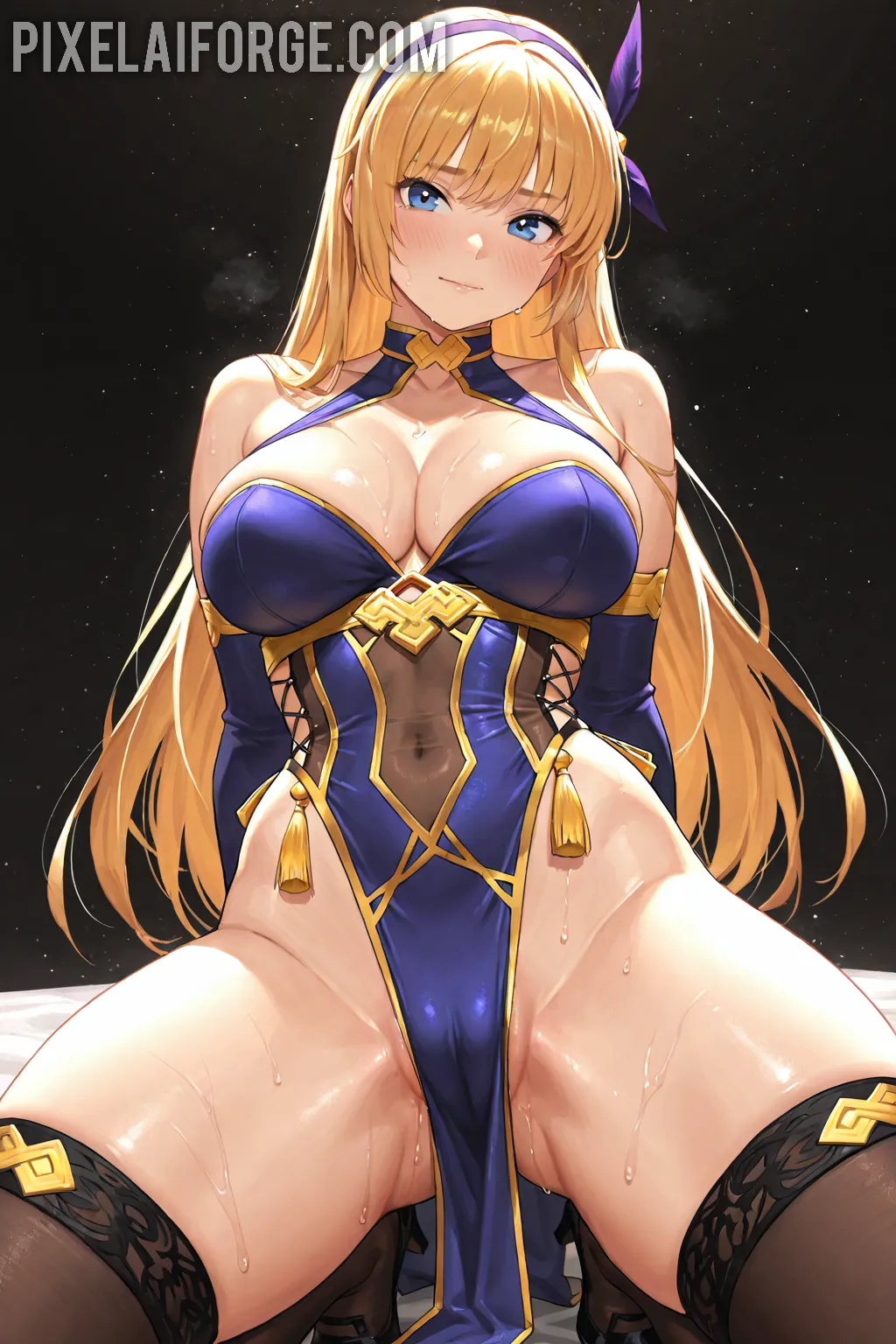 Arte hentai ilustración increíble de Naked Boobyes generado por IA