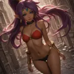 Arte hentai ilustración increíble de Naked Indian generado por IA