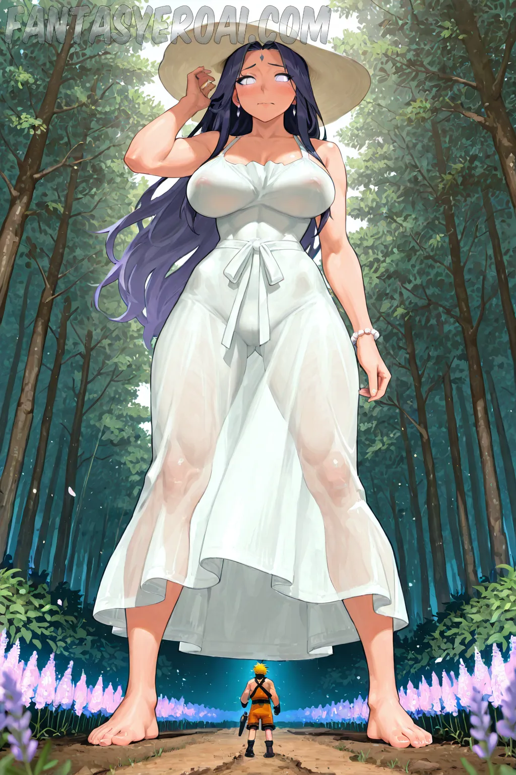 Arte hentai ilustración increíble de Nelly Kent generado por IA