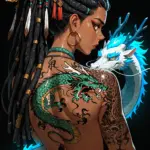 Arte hentai ilustración increíble de Netflix Anime Shojo Anime Music Kawaii Maid generado por IA