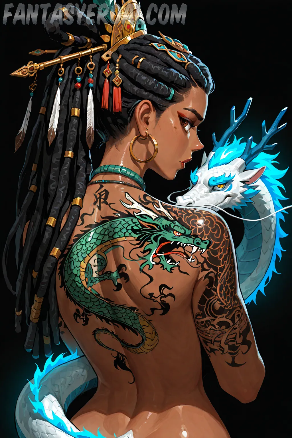 Arte hentai ilustración increíble de Netflix Anime Shojo Anime Music Kawaii Maid generado por IA