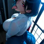 Arte hentai ilustración increíble de Netflix Anime Steins Gate Anime News Kawaii Bishoujo generado por IA