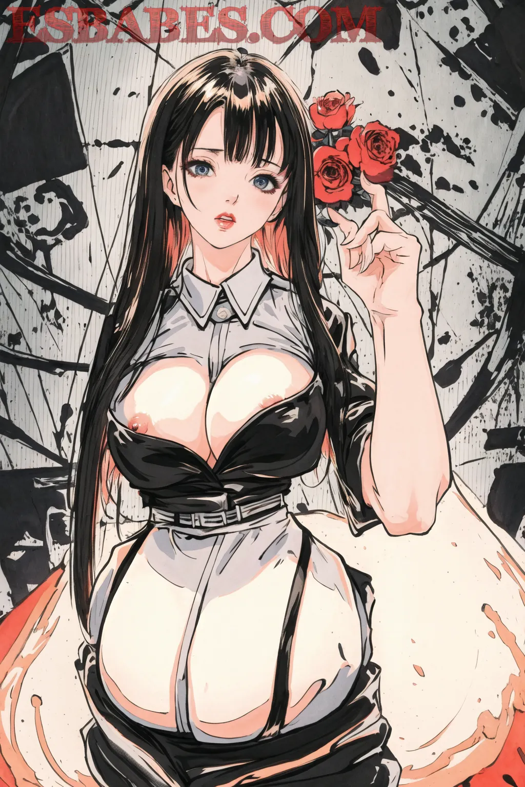 Arte hentai ilustración increíble de Nikita Ways Desnuda generado por IA