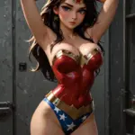 Arte hentai ilustración increíble de Nikki Leigh Tetas generado por IA