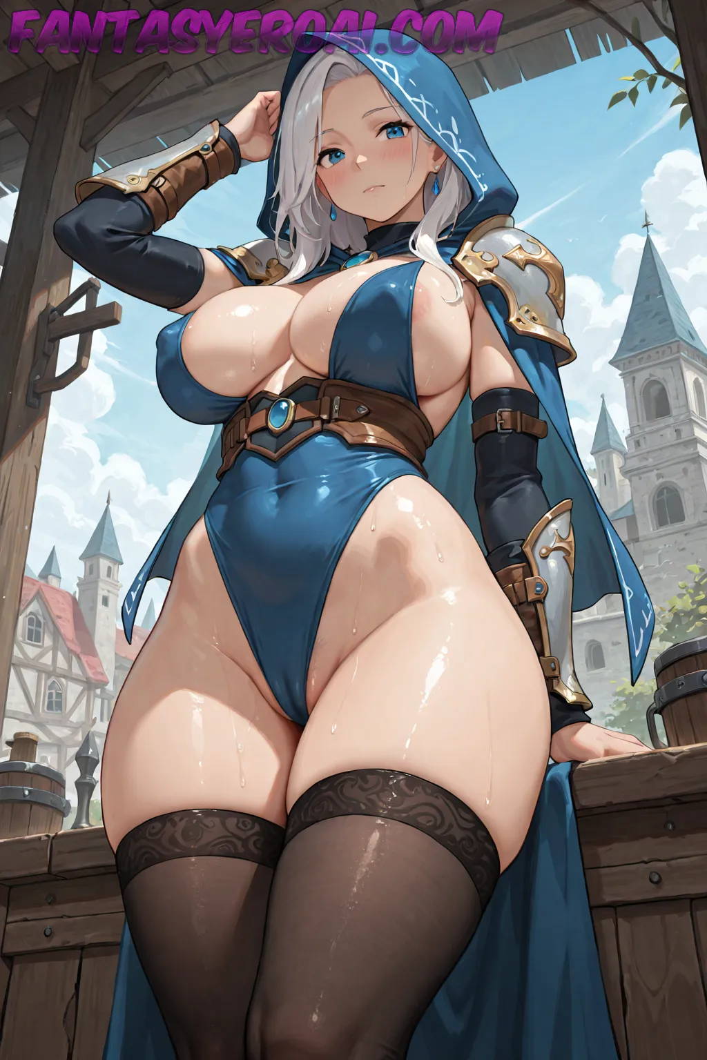 Arte hentai ilustración increíble de Nude Beautiful generado por IA