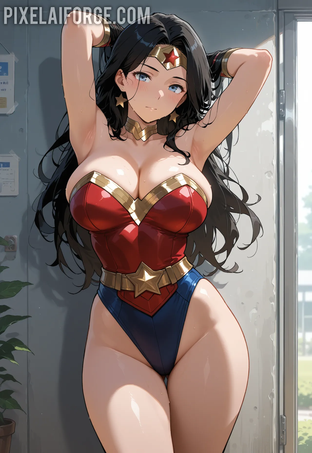 Arte hentai ilustración increíble de Nude Girls In The Beach generado por IA