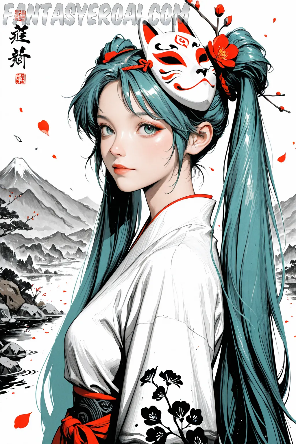 Arte hentai ilustración increíble de Nuestras Muzas Tatuadas generado por IA