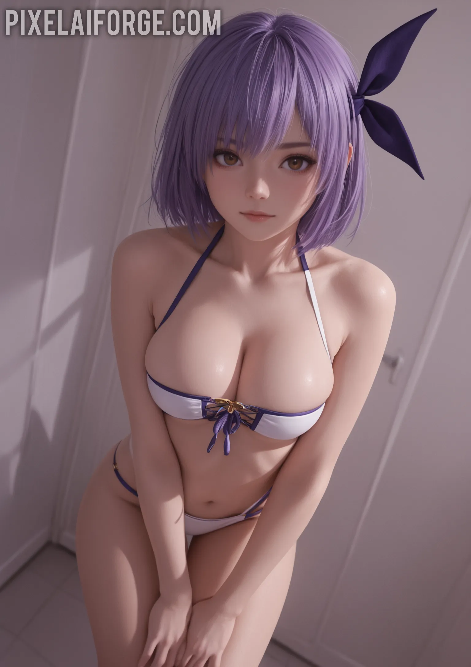 Arte hentai ilustración increíble de Nylon Girls Selfies generado por IA