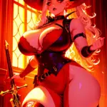 Arte hentai ilustración increíble de Octokuro Tetas Gordas generado por IA