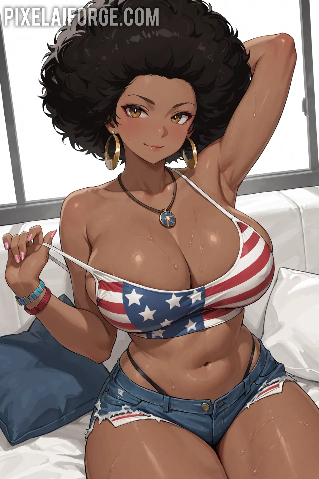 Arte hentai ilustración increíble de Olesia Shevchuk Sexy generado por IA