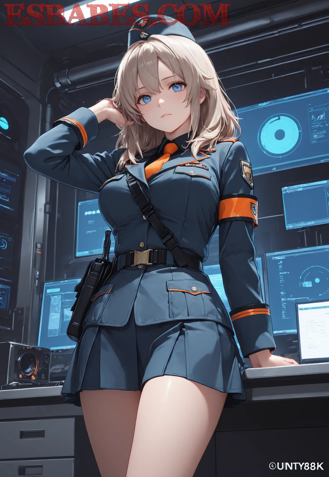 Arte hentai ilustración increíble de Olivia Belmonte Desnuda generado por IA