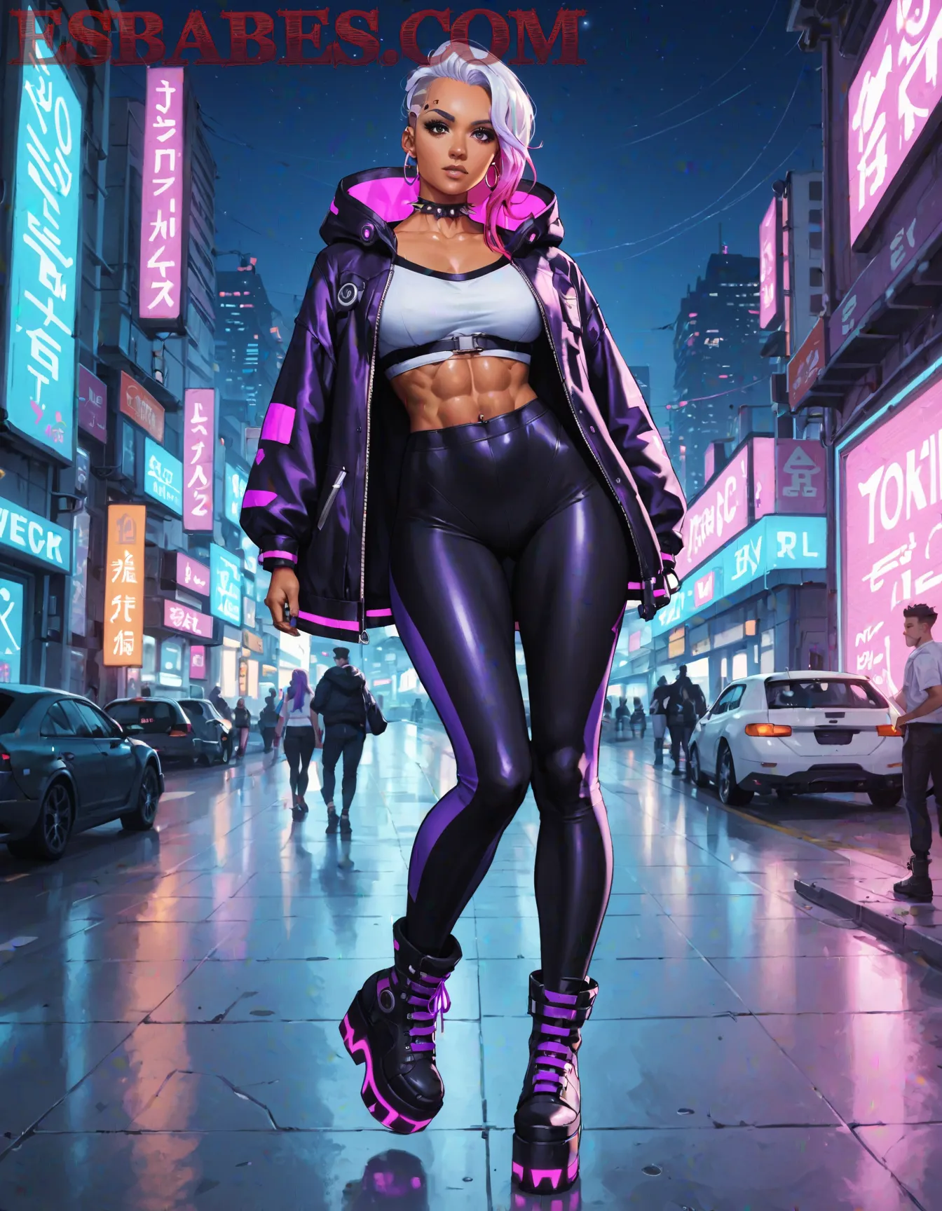 Arte hentai ilustración increíble de Olivia Casta Cosplay generado por IA