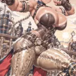 Arte hentai ilustración increíble de Olivia Casta Presume De Tetas Desnudas generado por IA