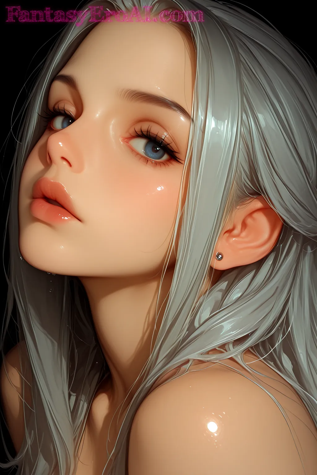 Arte hentai ilustración increíble de Olivia Casta Tetas Desnudas Cosplay generado por IA