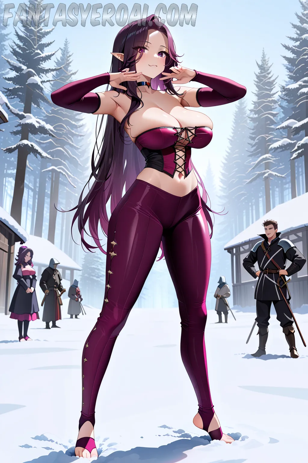 Arte hentai ilustración increíble de One Piece Dandadan Anime Games Cowboy Bebop Neon Genesis Evangelion generado por IA